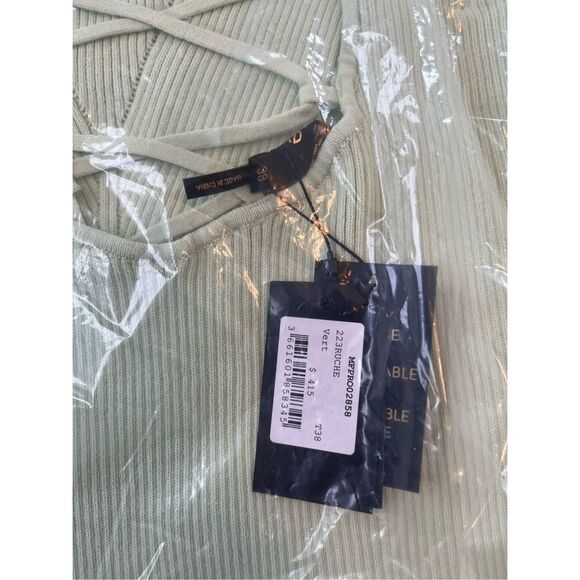 Maje Tie Back MIDI Short Sleeve Dress - NWT - Picture 11 of 12